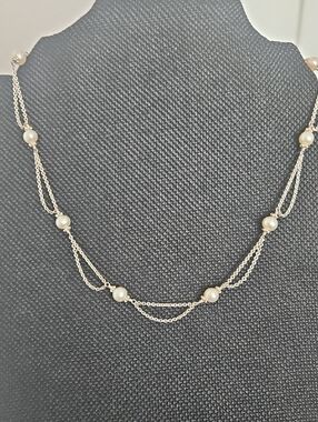 Pearl and Sterling Silver Necklace